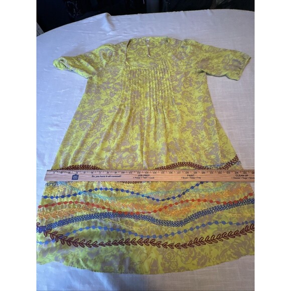 Uncle Frank Embroidered Bright Floral Boho Festival Dress Women’s Size Medium - Picture 9 of 9